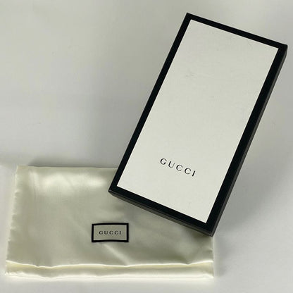 Gucci GG Marmont Long Wallet Double G Round Zipper Long Leather Black 428736