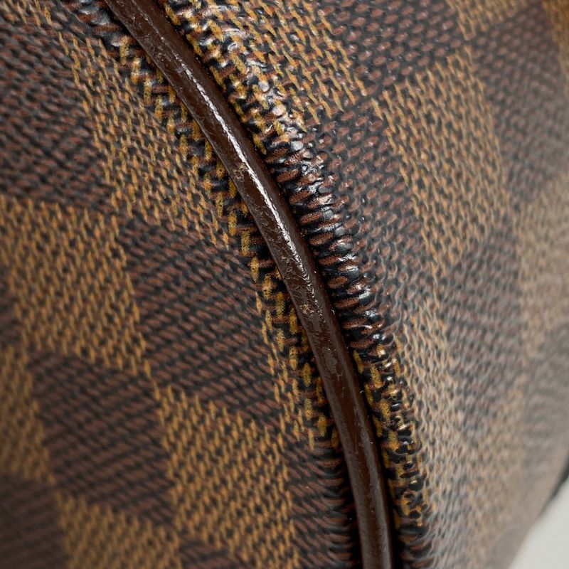 Louis Vuitton Papillon 26 Barrel Bag Tube Shape Handbag Damier Brown N51304