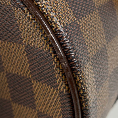 Louis Vuitton Papillon 26 Barrel Bag Tube Shape Handbag Damier Brown N51304