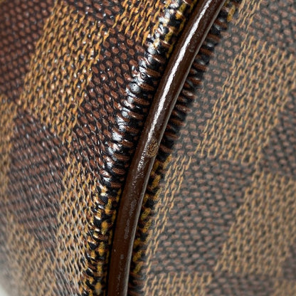 Louis Vuitton Papillon 26 Barrel Bag Tube Shape Handbag Damier Brown N51304