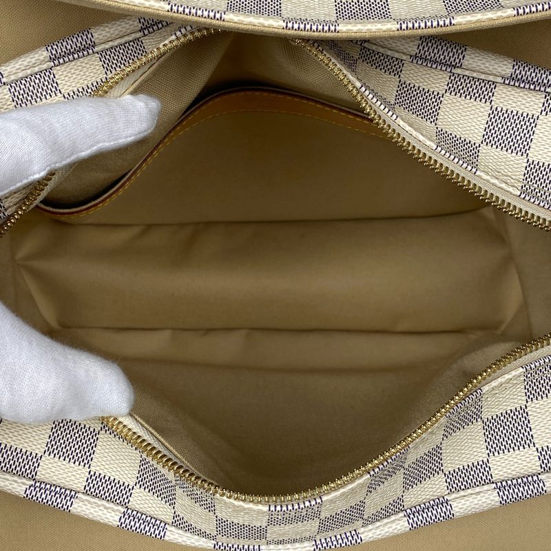 Louis Vuitton Naviglio Crossbody Shoulder Bag Damier Azure White N51189 Women