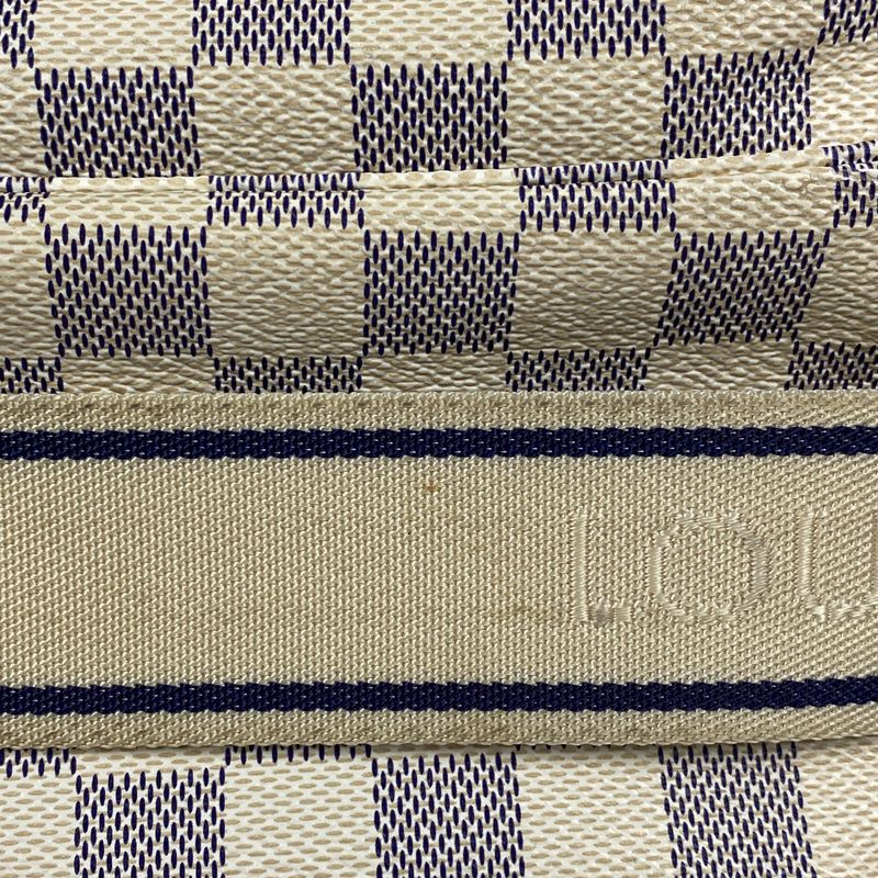 Louis Vuitton Naviglio Crossbody Shoulder Bag Damier Azure White N51189 Women