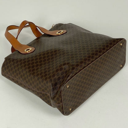 Celine Macadam Pattern Tote Handbag Tote Bag Coated Canvas Brown Women