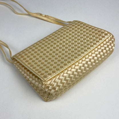 Bottega Veneta Intrecciato Shoulder Bag Braided Nappa Shoulder Bag Canvas Ivory