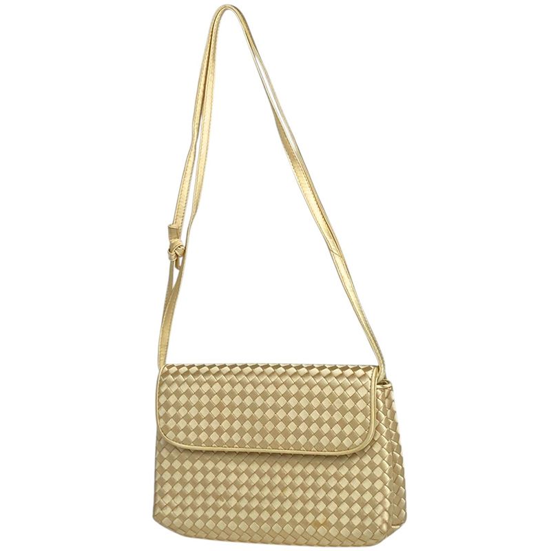 Bottega Veneta Intrecciato Shoulder Bag Braided Nappa Shoulder Bag Canvas Ivory