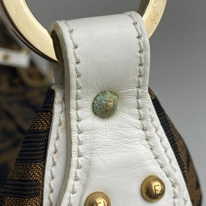 Fendi Zucca Pattern Shoulder Bag One Shoulder Bag Canvas Brown 8br344 Women