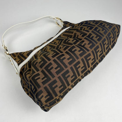 Fendi Zucca Pattern Shoulder Bag One Shoulder Bag Canvas Brown 8br344 Women