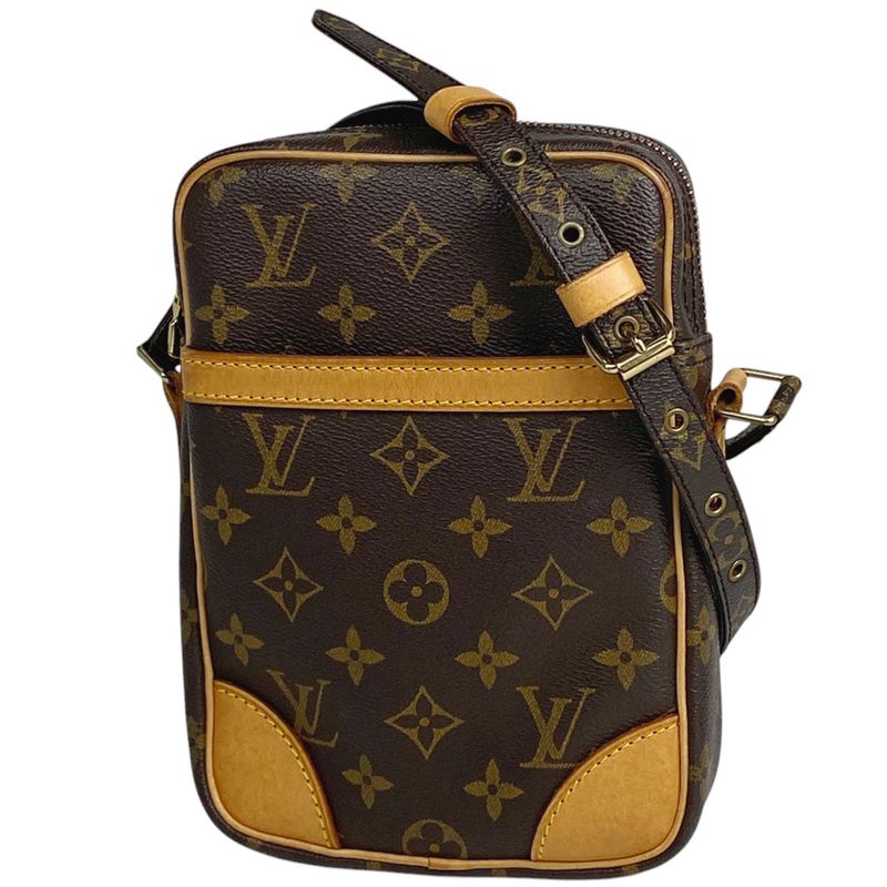 Louis Vuitton Danube Crossbody Shoulder Bag Monogram Brown M45266 Women