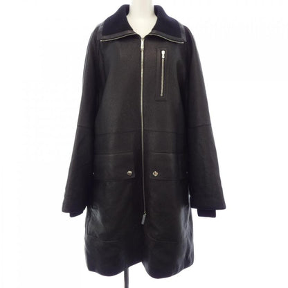 Hermes Clous De Sel 4h1122d2 Leather Coat