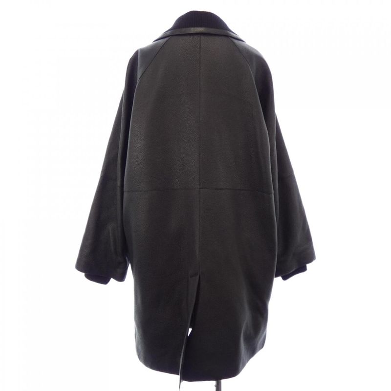 Hermes Clous De Sel 4h1122d2 Leather Coat