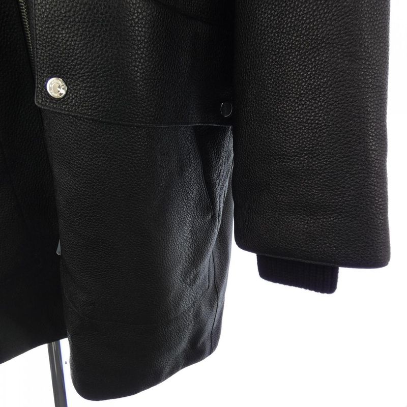 Hermes Clous De Sel 4h1122d2 Leather Coat