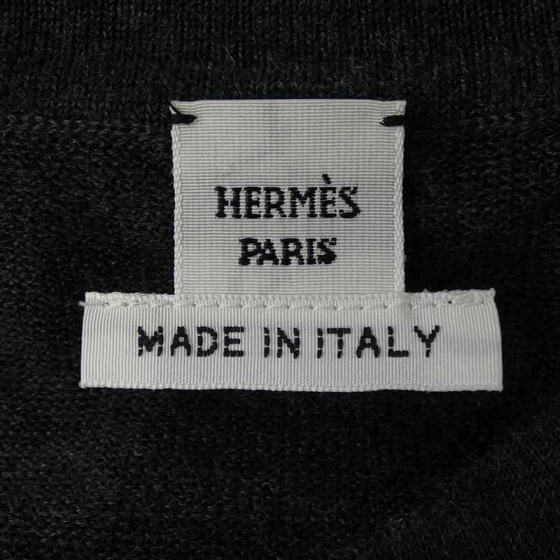 Hermes Medor Wood Button 5h2736dp Cardigan
