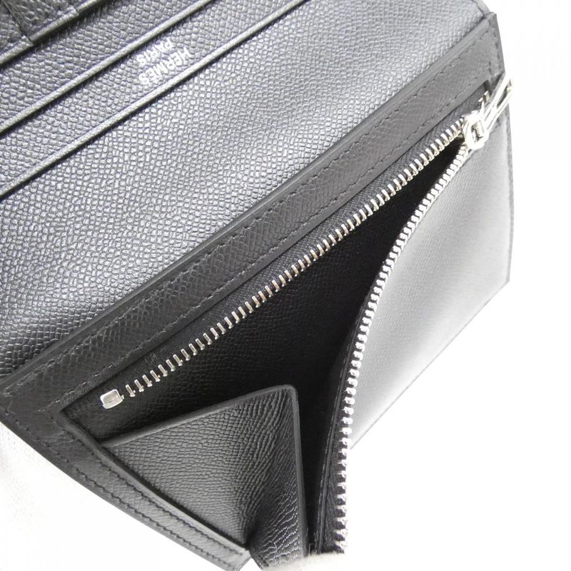 Hermes Bearn Compact Monochrome 085916ch Wallet