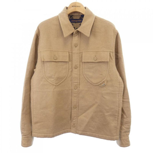 Louis Vuitton Double Face Wool Blend Over Shirt Hqb42efrw Jacket