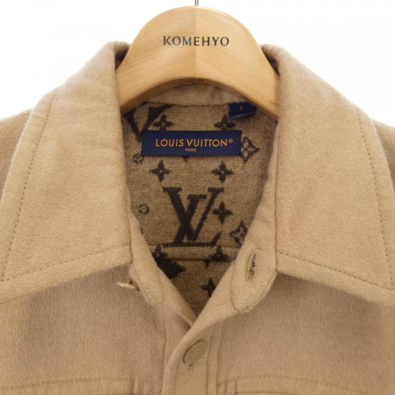 Louis Vuitton Double Face Wool Blend Over Shirt Hqb42efrw Jacket