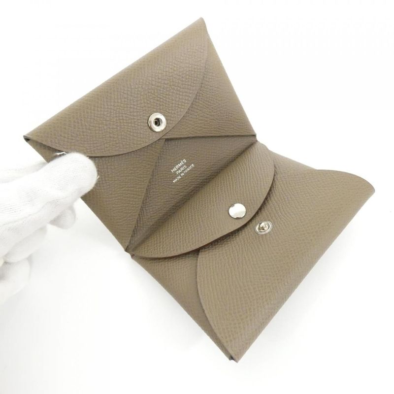 Hermes Calvi Duo 083035ck Coin Case