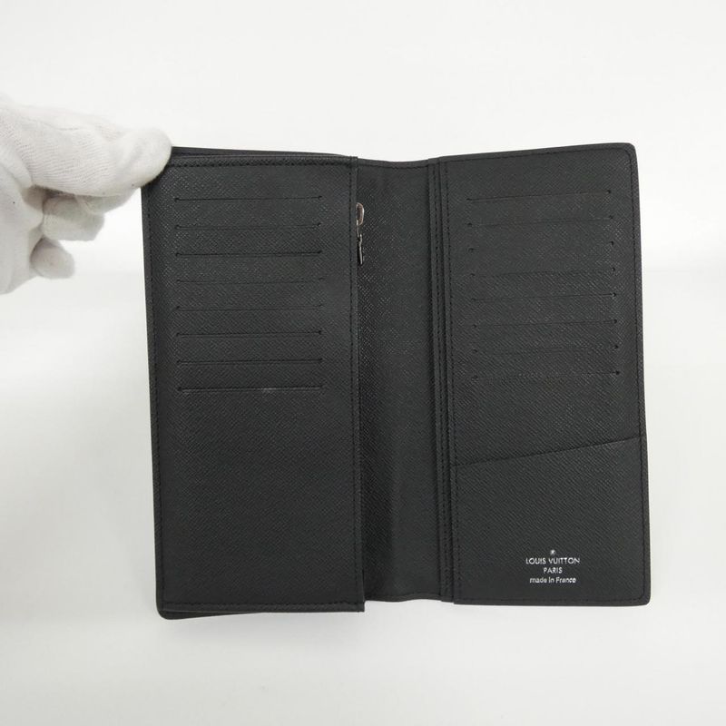 Louis Vuitton Monogram Eclipse Portefeuille Brazza M61697 Wallet