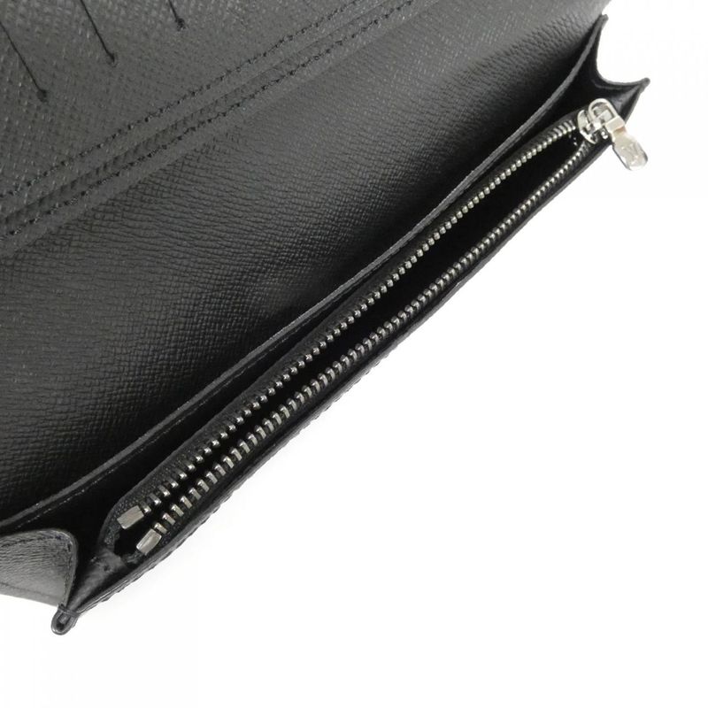 Louis Vuitton Monogram Eclipse Portefeuille Brazza M61697 Wallet