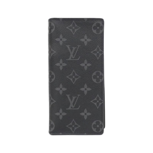 Louis Vuitton Monogram Eclipse Portefeuille Brazza M61697 Wallet