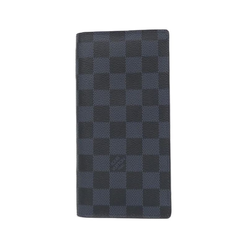 Louis Vuitton Damier Cobalt Portefeuille Brazza N63212 Wallet