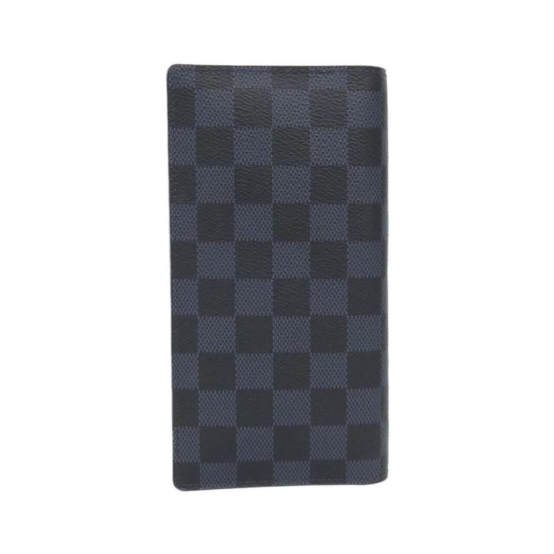 Louis Vuitton Damier Cobalt Portefeuille Brazza N63212 Wallet