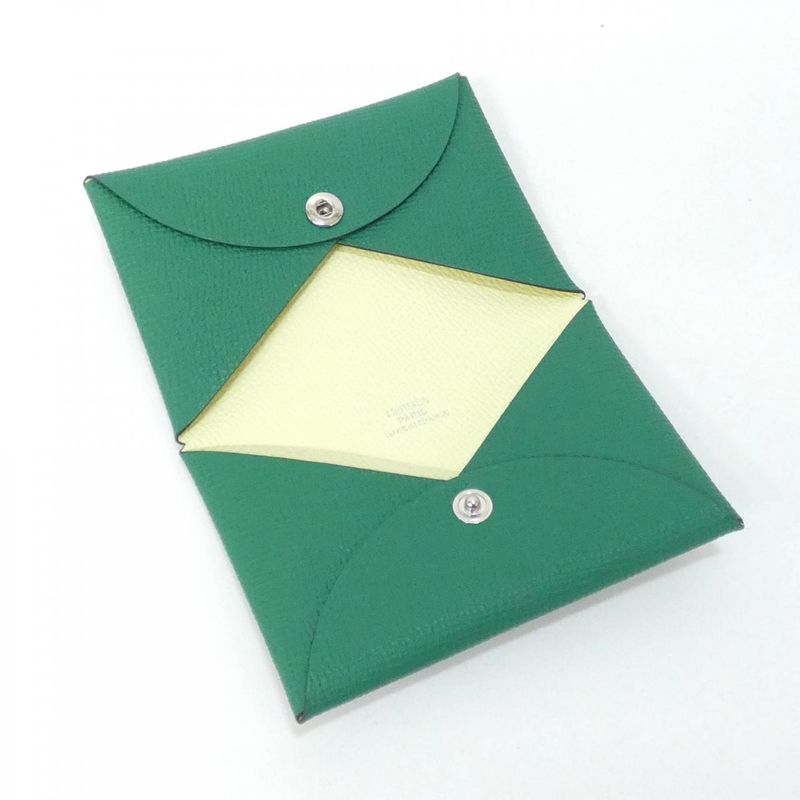 Hermes Calvi Verso 078475ck Card Case