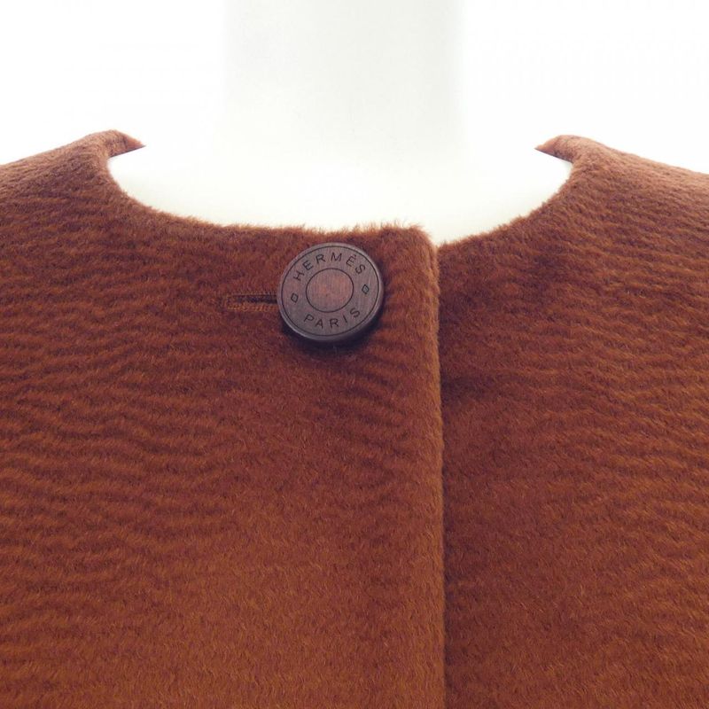 Hermes Clous De Sel Toile Premium 3h0124dh Long Vest