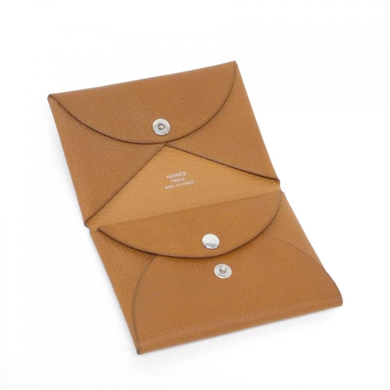 Hermes Calvi Duo 084692ck Coin Case