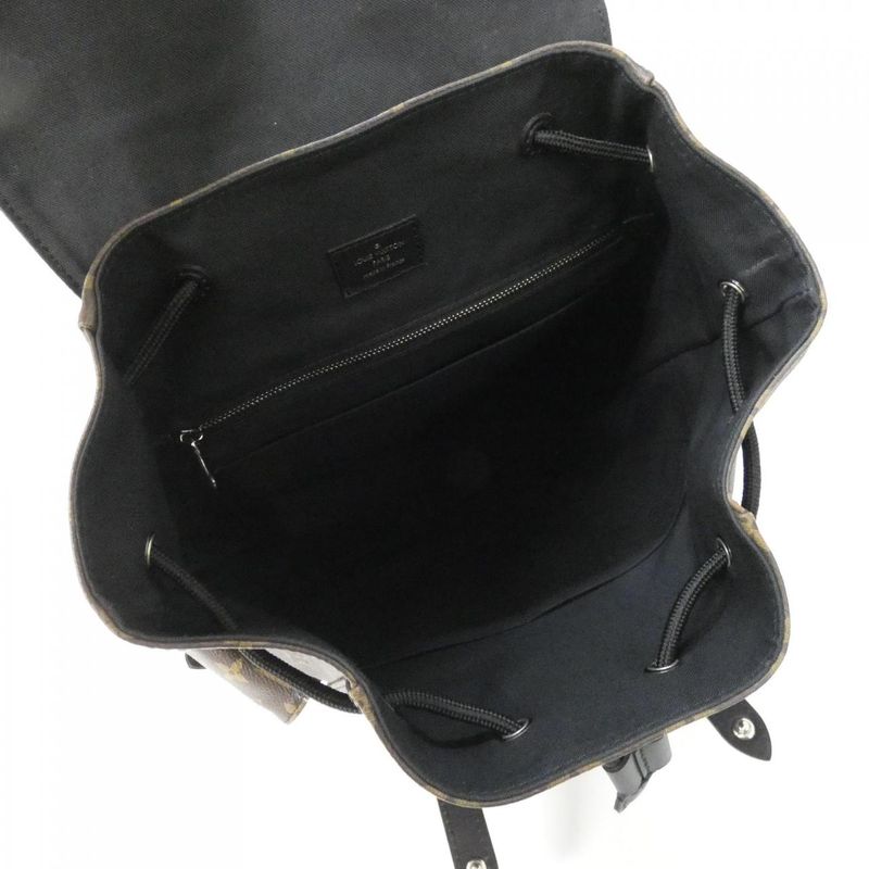 Louis Vuitton Monogram Macassar Christopher MM M43735 Backpack Sac