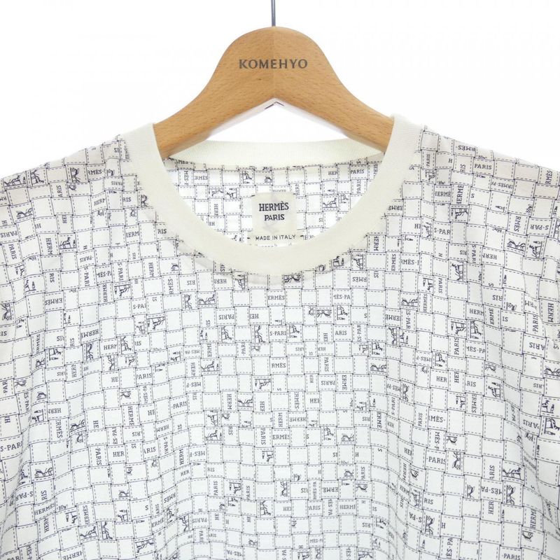 Hermes Bolduc AU Carre Bolduc Check 5e4645dk T-shirt