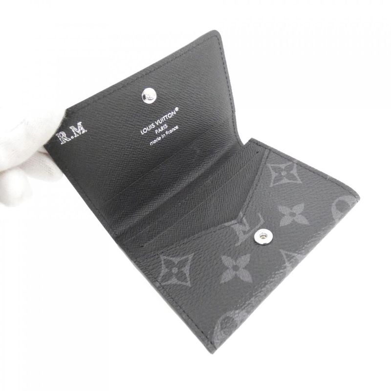 Louis Vuitton Monogram Eclipse Card Case Envelop Carte De Visite M12874