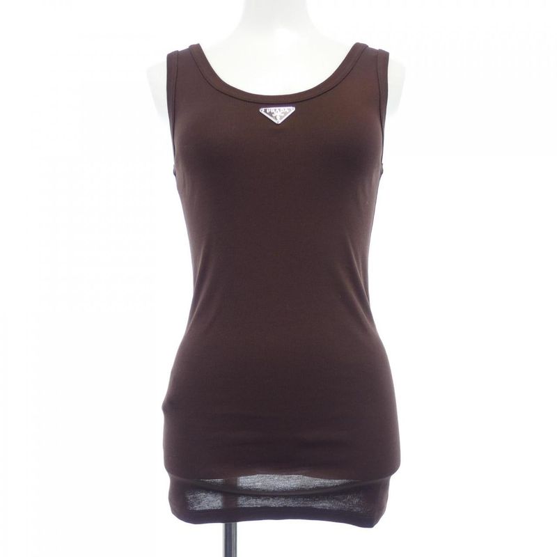 Prada Triangle Logo 39576l SOOO 14L0 Tank Top