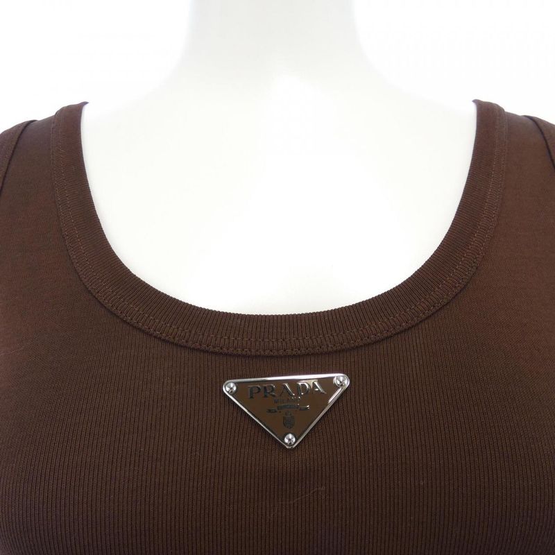 Prada Triangle Logo 39576l SOOO 14L0 Tank Top