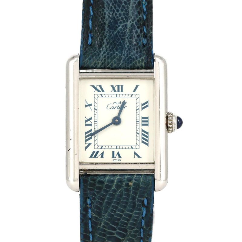Cartier Must Tank SM W1001565 Silver Quartz