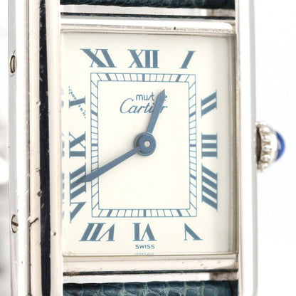 Cartier Must Tank SM W1001565 Silver Quartz