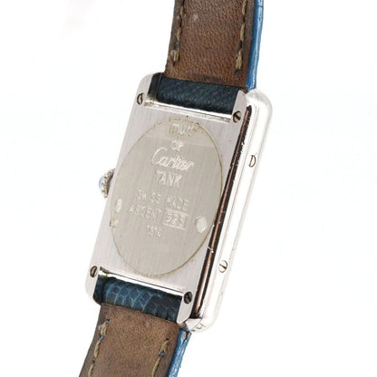 Cartier Must Tank SM W1001565 Silver Quartz