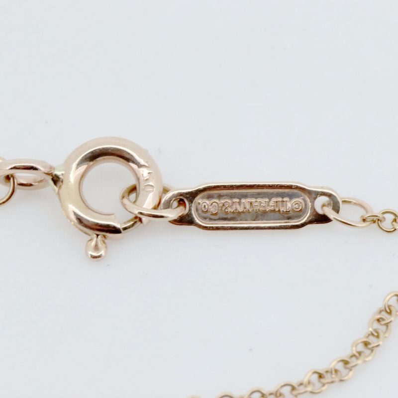 Tiffany & Co Metro Cross Diamond Necklace 18K Pink Gold (18k Pink Gold)