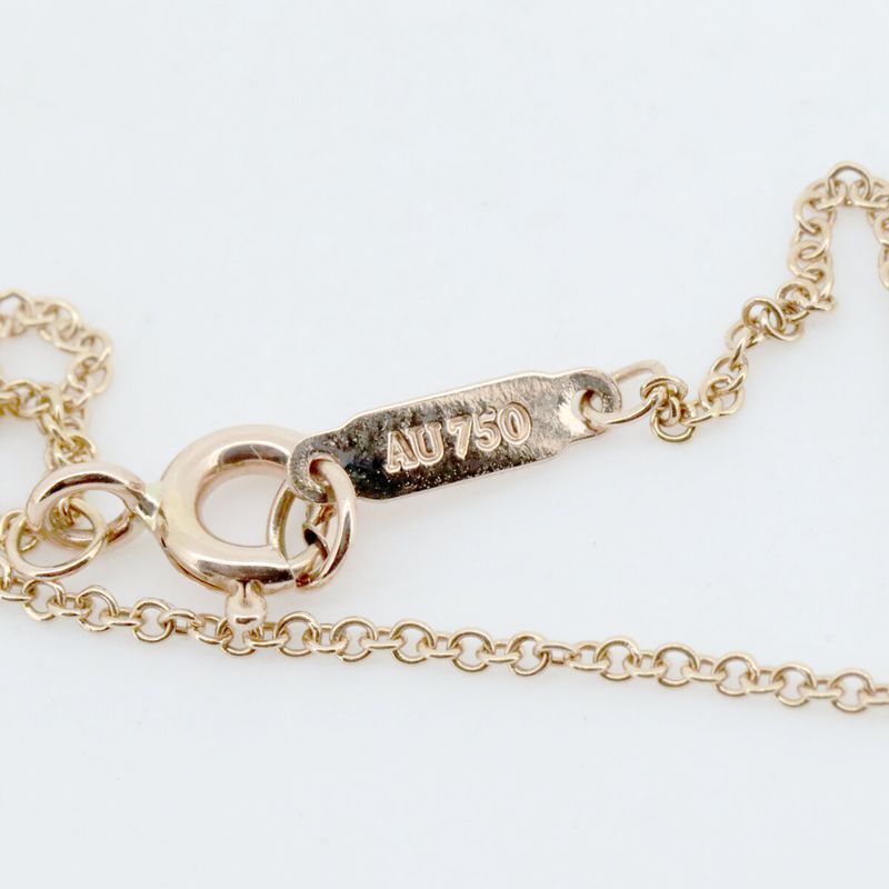 Tiffany & Co Metro Cross Diamond Necklace 18K Pink Gold (18k Pink Gold)
