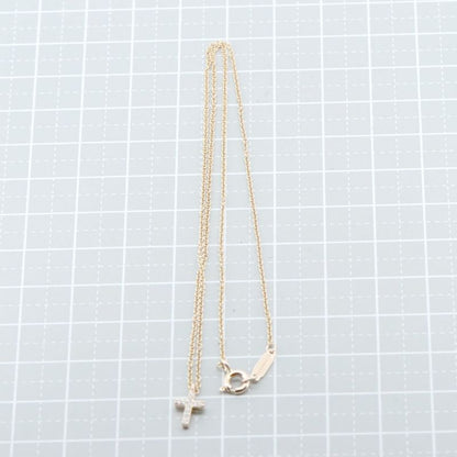 Tiffany & Co Metro Cross Diamond Necklace 18K Pink Gold (18k Pink Gold)