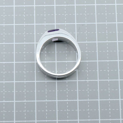 Cartier Tank Ring Ring Size 16.5 Amethyst 18K White Gold (18k White Gold )