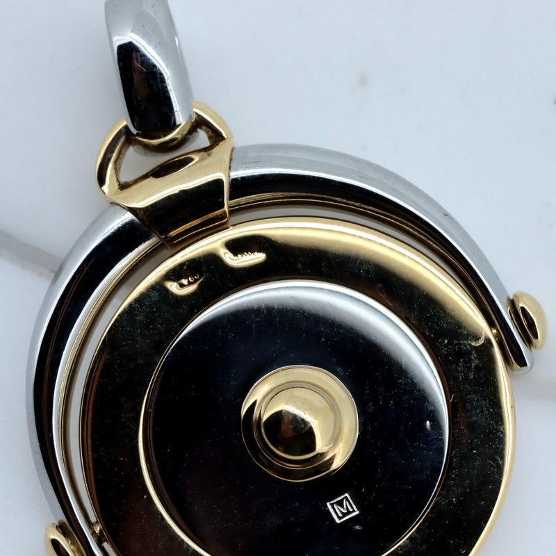 Bulgari Horoscope Gemini Pendant SS 18K Yellow Gold (stainless Steel 18k Yellow