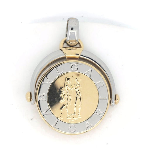 Bulgari Horoscope Gemini Pendant SS 18K Yellow Gold (stainless Steel 18k Yellow