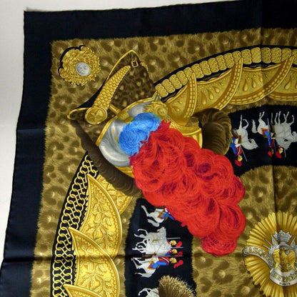 Hermes Carré 90 Casques Et Plumets Faceless Helmet 100% Silk Scarf Pawnshop