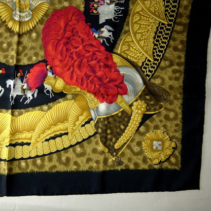 Hermes Carré 90 Casques Et Plumets Faceless Helmet 100% Silk Scarf Pawnshop
