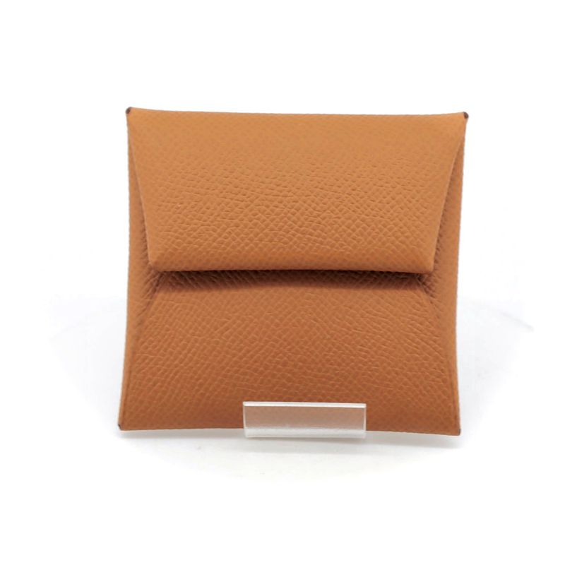 Hermes Bastia Brown Coin Case Men's Women's Pawnbroker