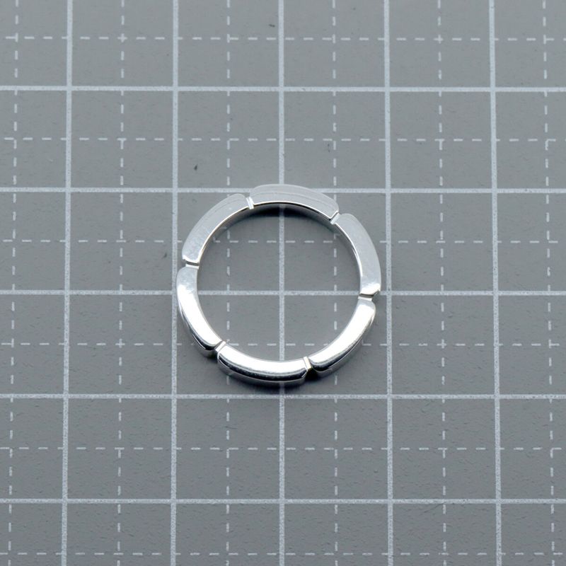 Cartier Maillon Panthère Diamond Ring Size 7 18K White Gold (18k White Gold )