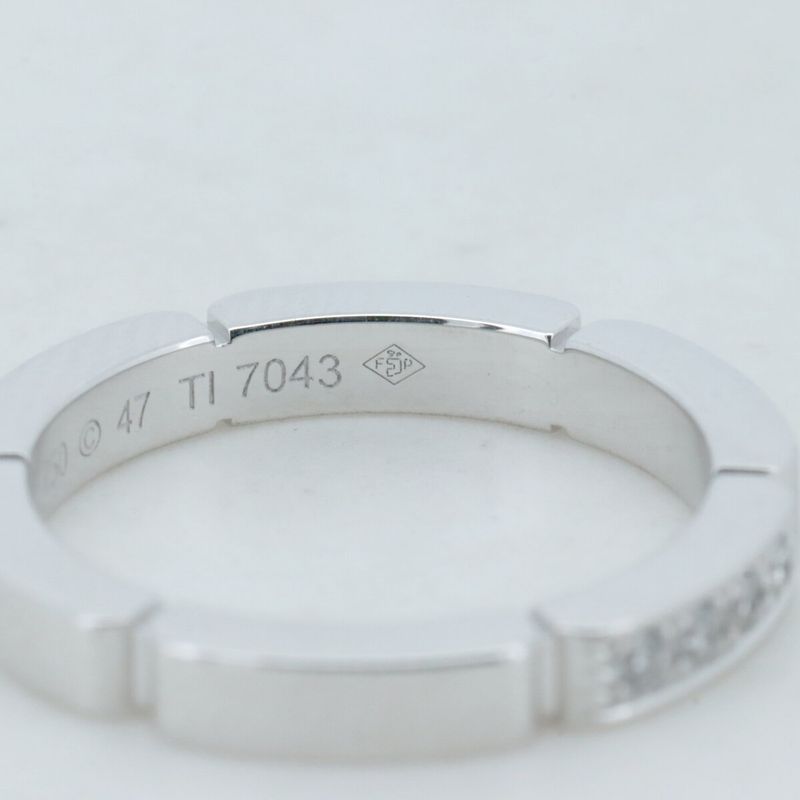 Cartier Maillon Panthère Diamond Ring Size 7 18K White Gold (18k White Gold )