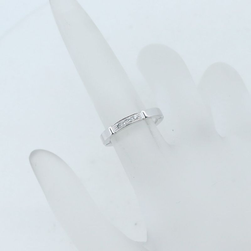 Cartier Maillon Panthère Diamond Ring Size 7 18K White Gold (18k White Gold )
