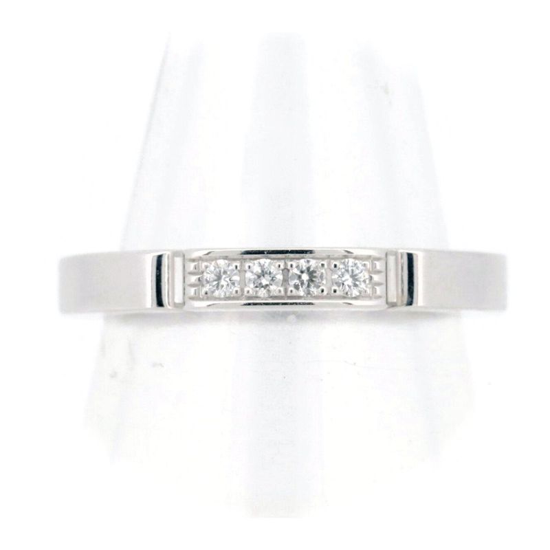 Cartier Maillon Panthère Diamond Ring Size 7 18K White Gold (18k White Gold )