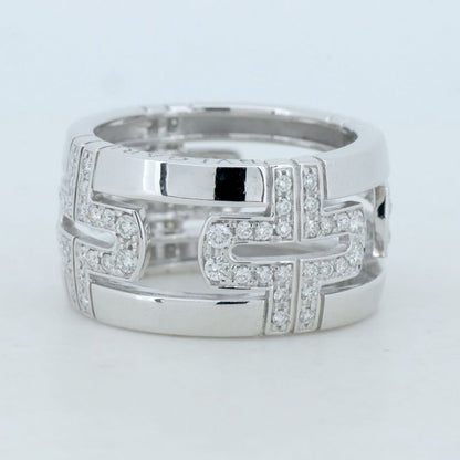 Bulgari Parentesi Diamond Ring Ring Size 11.5 18K White Gold (18k White Gold )